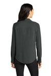 Mercer+Mettle® Women's Stretch Crepe Long Sleeve Camp Blouse