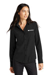 Mercer+Mettle® Women's Stretch Crepe Long Sleeve Camp Blouse