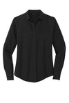 Mercer+Mettle® Women's Stretch Crepe Long Sleeve Camp Blouse