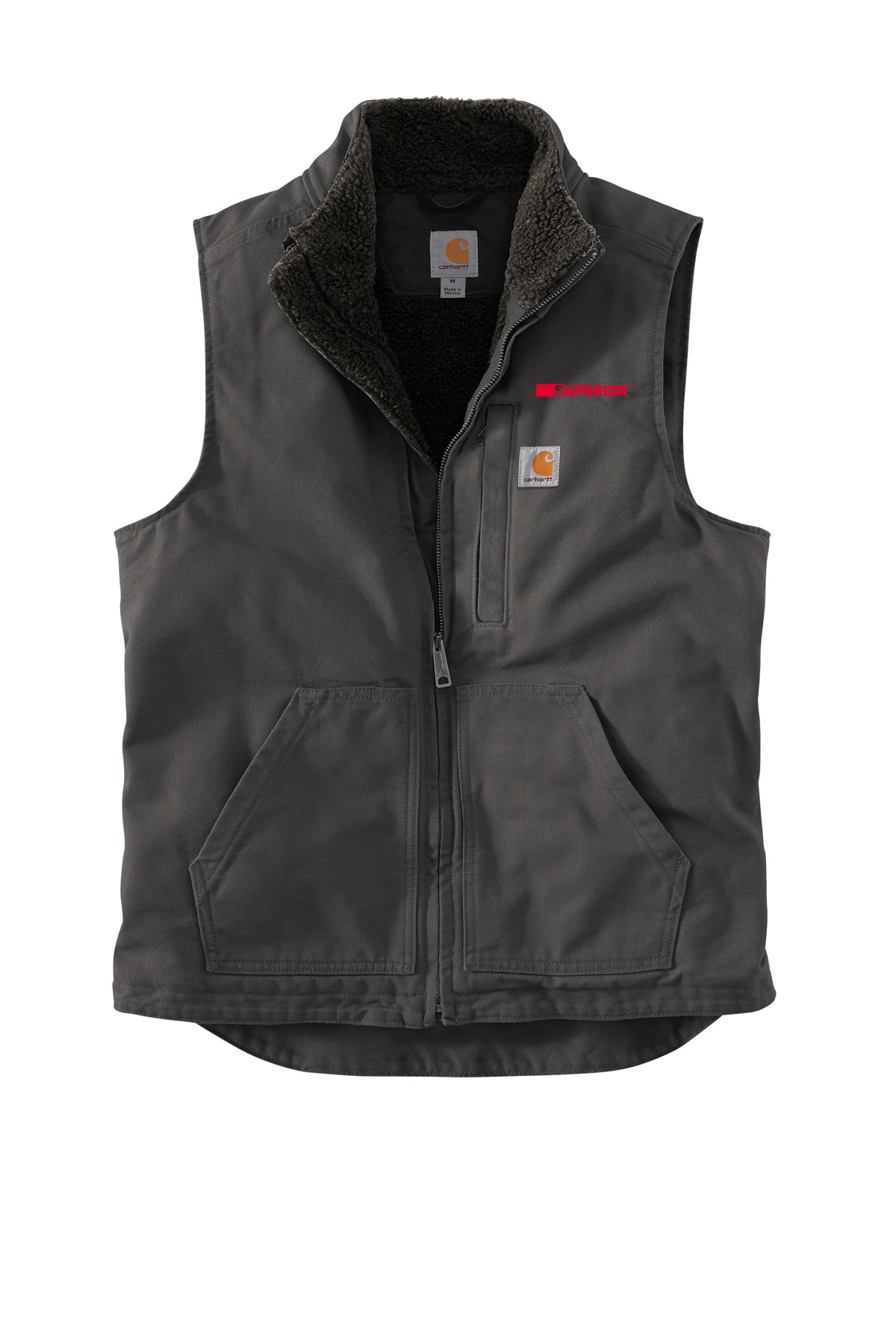 Carhartt sherpa lined vest deals