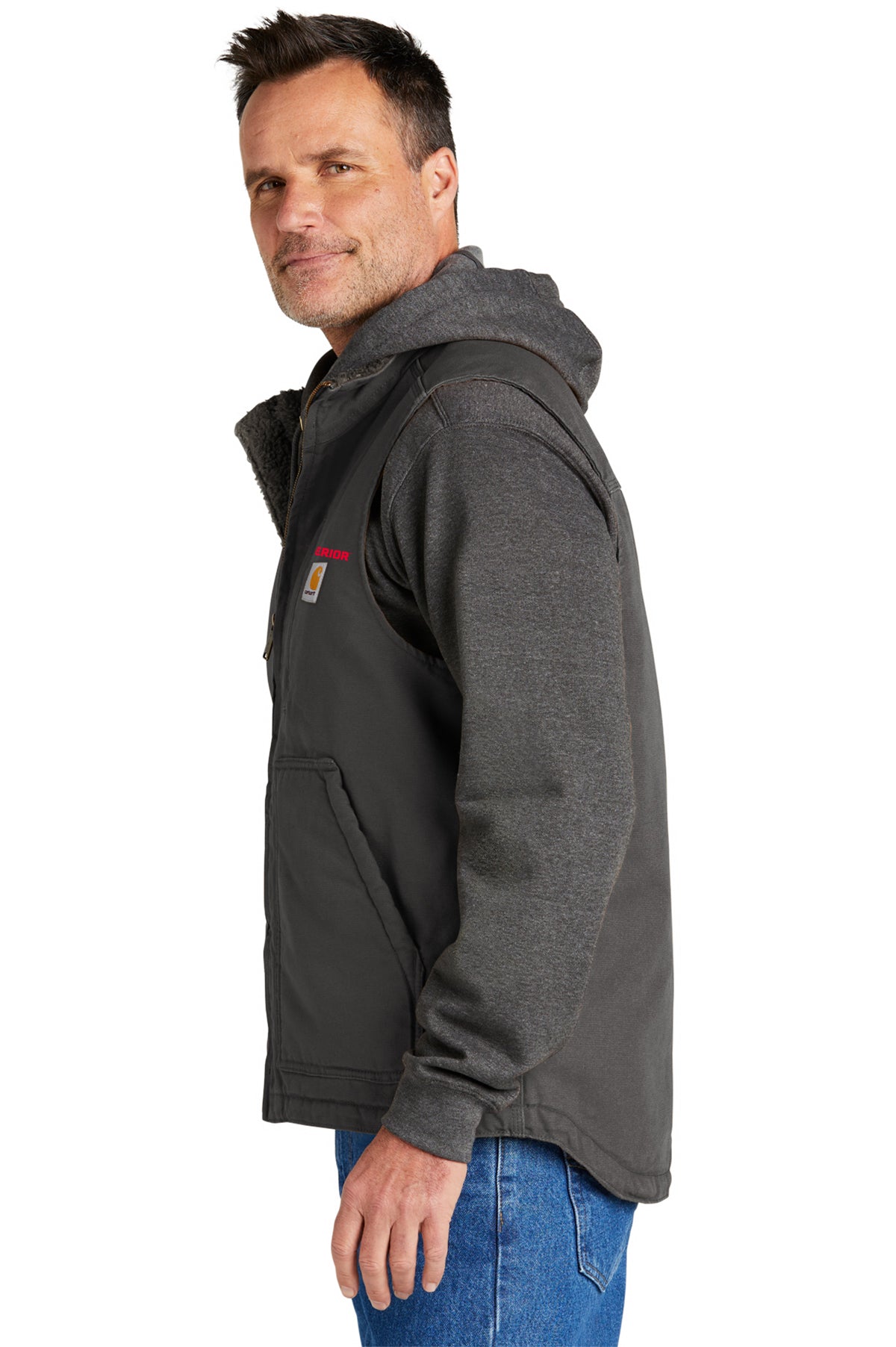 Carhartt sherpa 2025 lined hooded sweatshirt